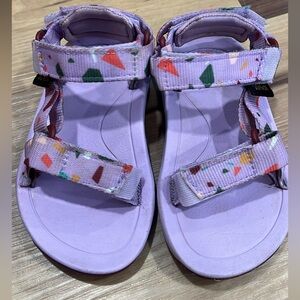 Teva Hurricane Toddler Sandals in Purple with Multicolor Accents